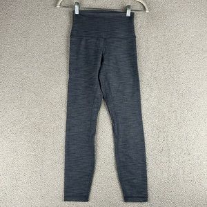 Lululemon Leggings High Waisted Heather Gray Womens Size 4 Yoga Workout Pants
